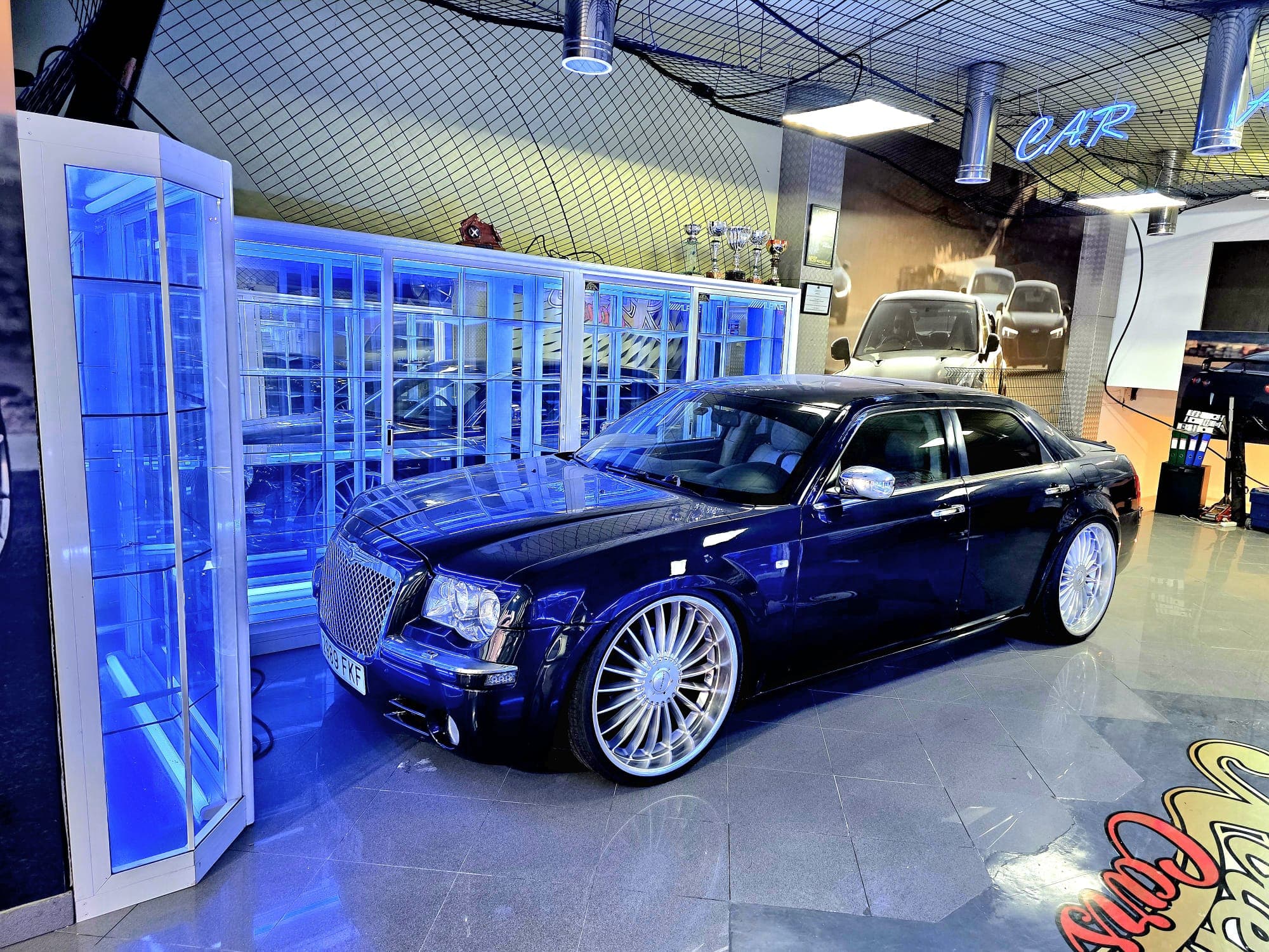 Interior del taller Luxury Car Performance